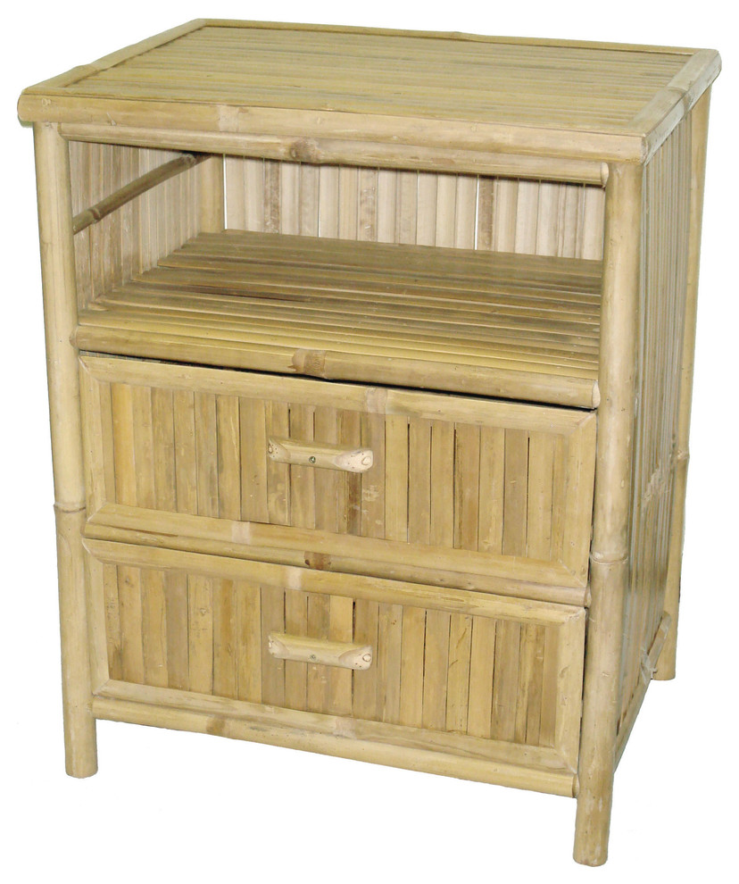 Bamboo Table And Stand 2 Drawers Nightstands And Bedside Tables By Bamboo54