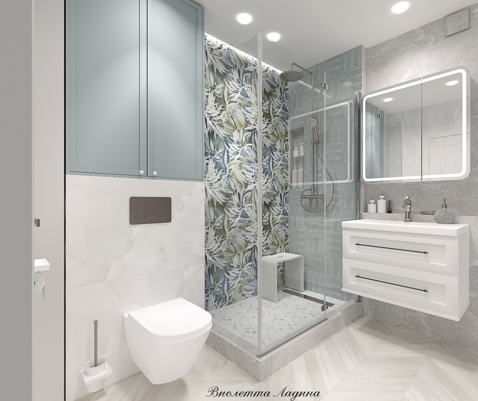 Квартира  в светлых тонах.. Двушка.