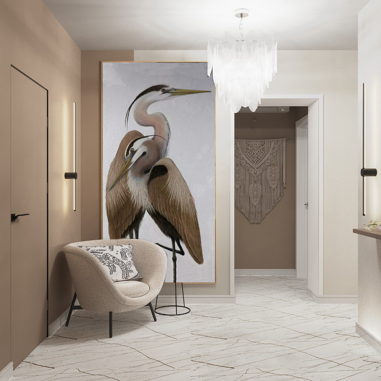 Прихожая в квартире художника