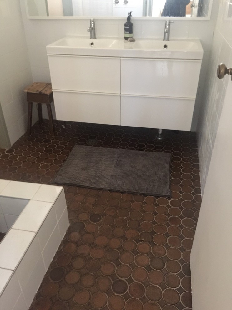 Painting bathroom floor tiles Rustoleum floor Houzz AU