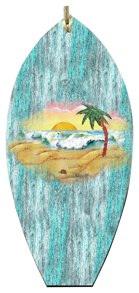 Surf Block Scenic Ornament, Set of 3