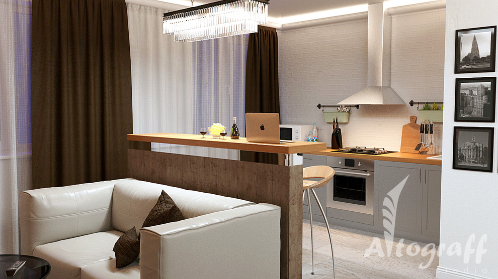 Однокомнатная квартира-студия