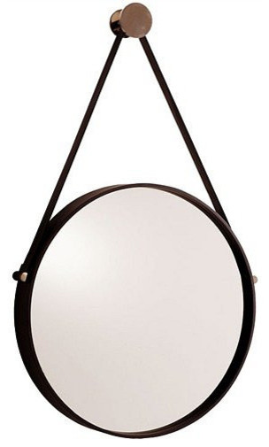Arteriors Expedition Iron Mirror with Polished Nickel Hanger