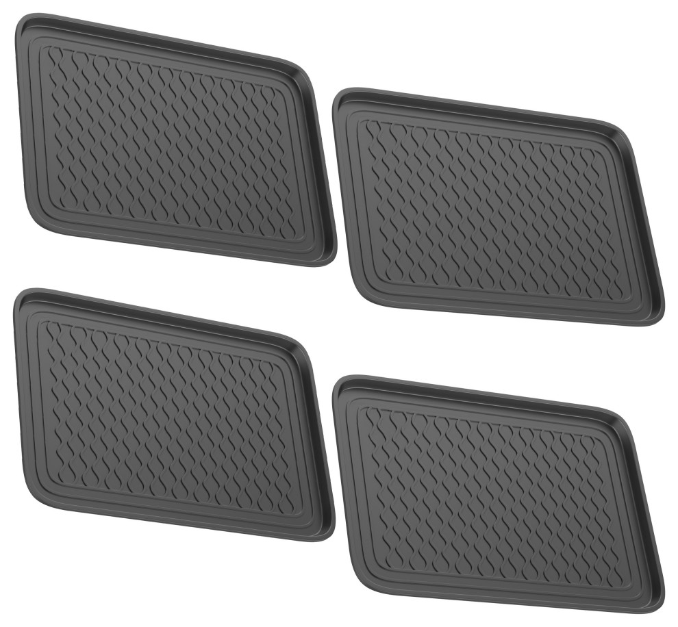 Large WaterResistant Plastic Utility Shoe Mats for Indoor and Outdoor