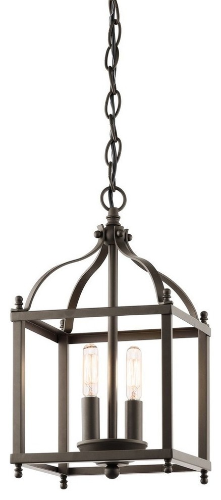 Kichler Lighting Larkin - Two Light Cage Foyer, Olde Bronze Finish
