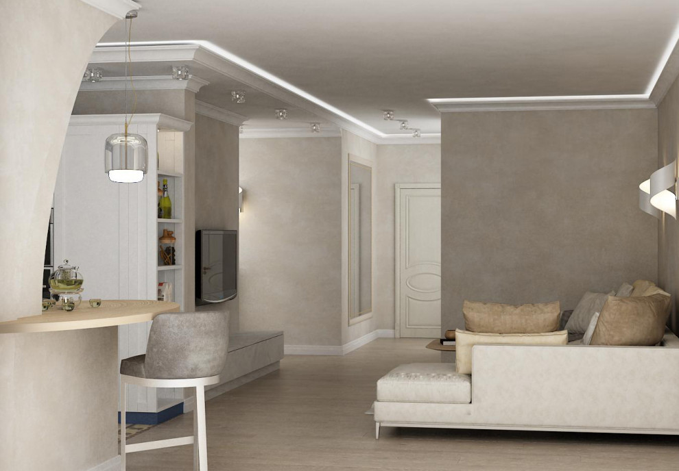 Дизайн интерьера трехкомнатной квартиры