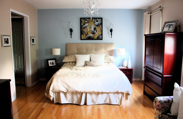 Bedroom With Accent Wall Contemporary Bedroom Toronto