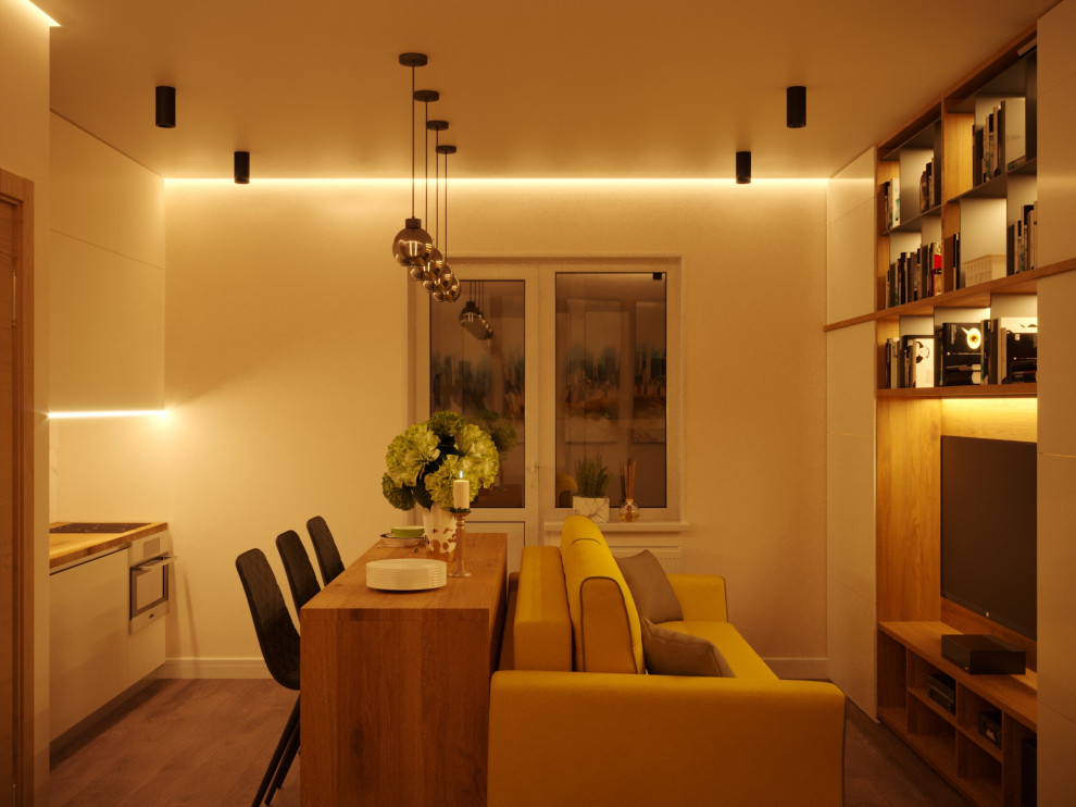 Дизайн-проект однокомнатной квартиры.