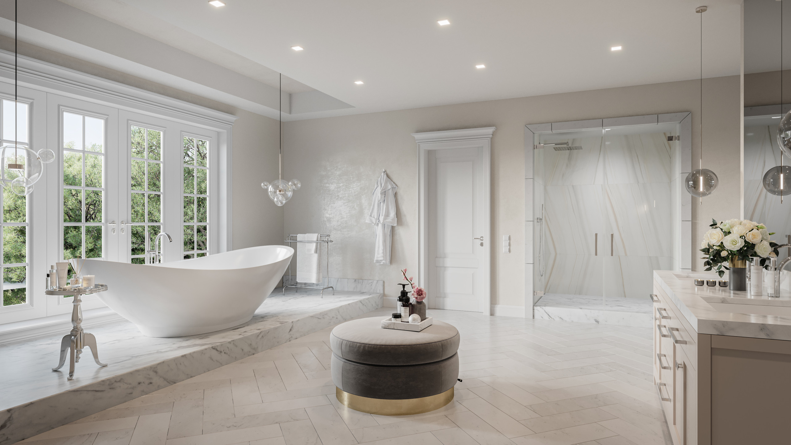 Atherton - Master Bathroom