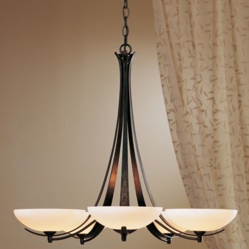 Aegis Five Arms Chandelier by Hubbardton Forge