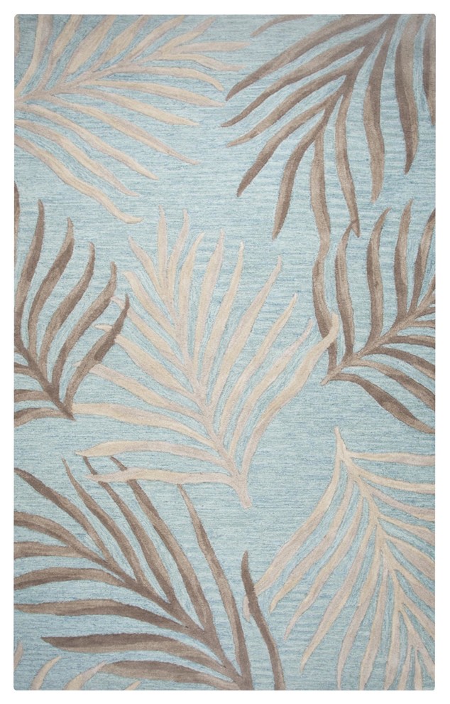 Rizzy Home Cabot Bay Collection Rug, 5'x8' Tropical Area Rugs by