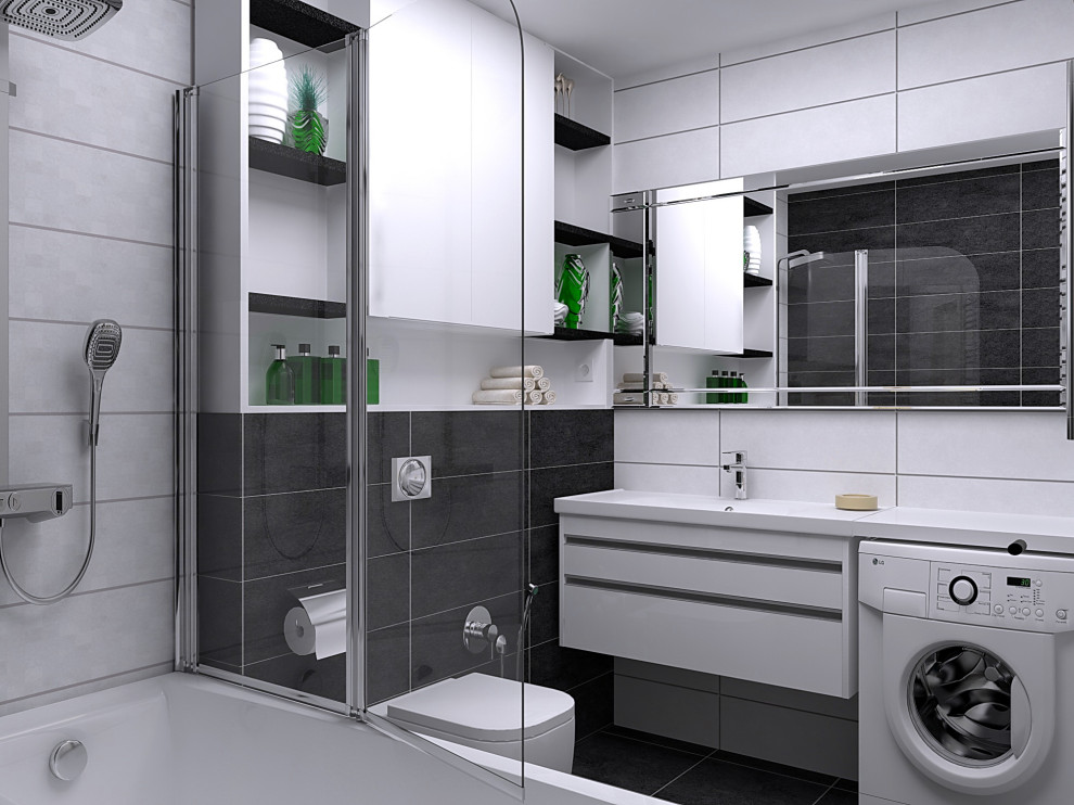 ванная комната в Ч/Б