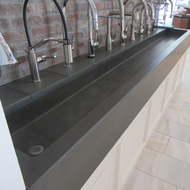 Trough Sink 10' Long in Elephant Grey