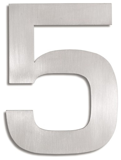 Signo Stainless Steel House Number - 5