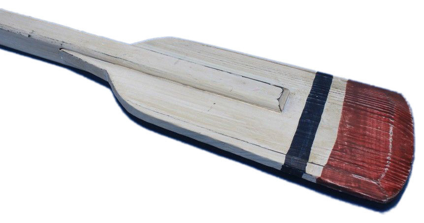 Wooden Bristol Squared Rowing Oar With Hooks, 36''