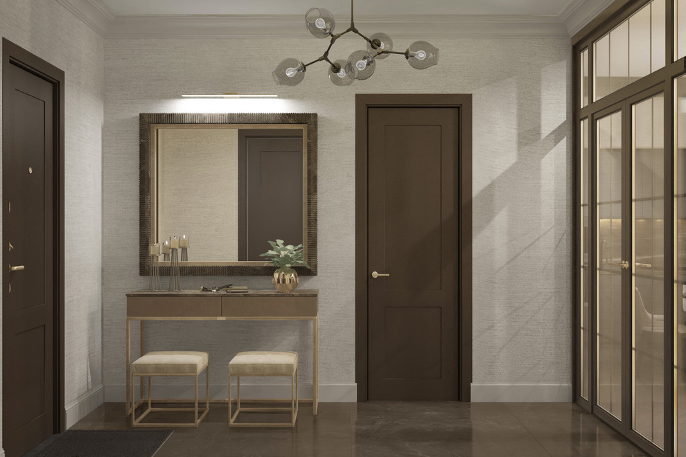 Современная квартира в темных тонах