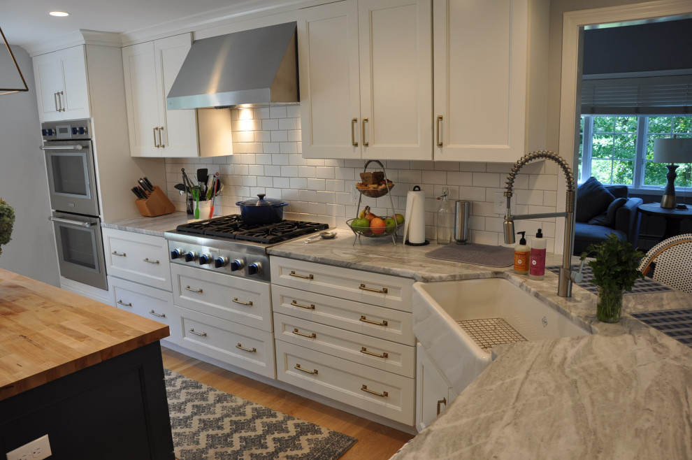 Transitional kitchen photo in Boston