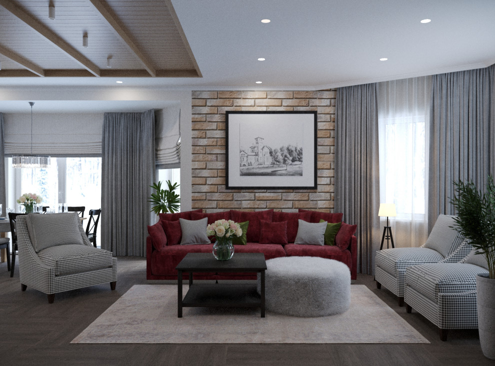 Яркий дом для большой семьи в СНТ Малиновый