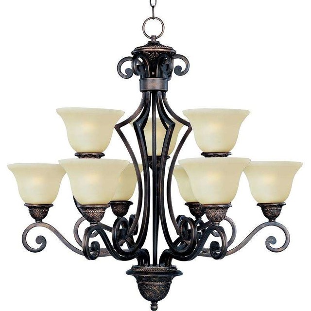 Maxim Lighting 11245SVOI Symphony Traditional Chandelier in Oil Rubbed Bronze