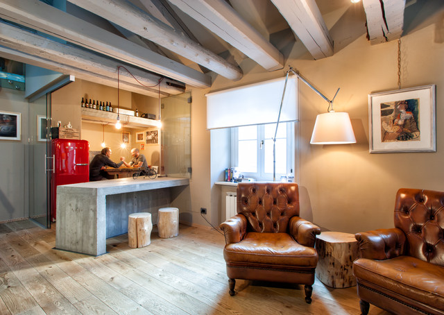 Fussball Loft industriel-salon