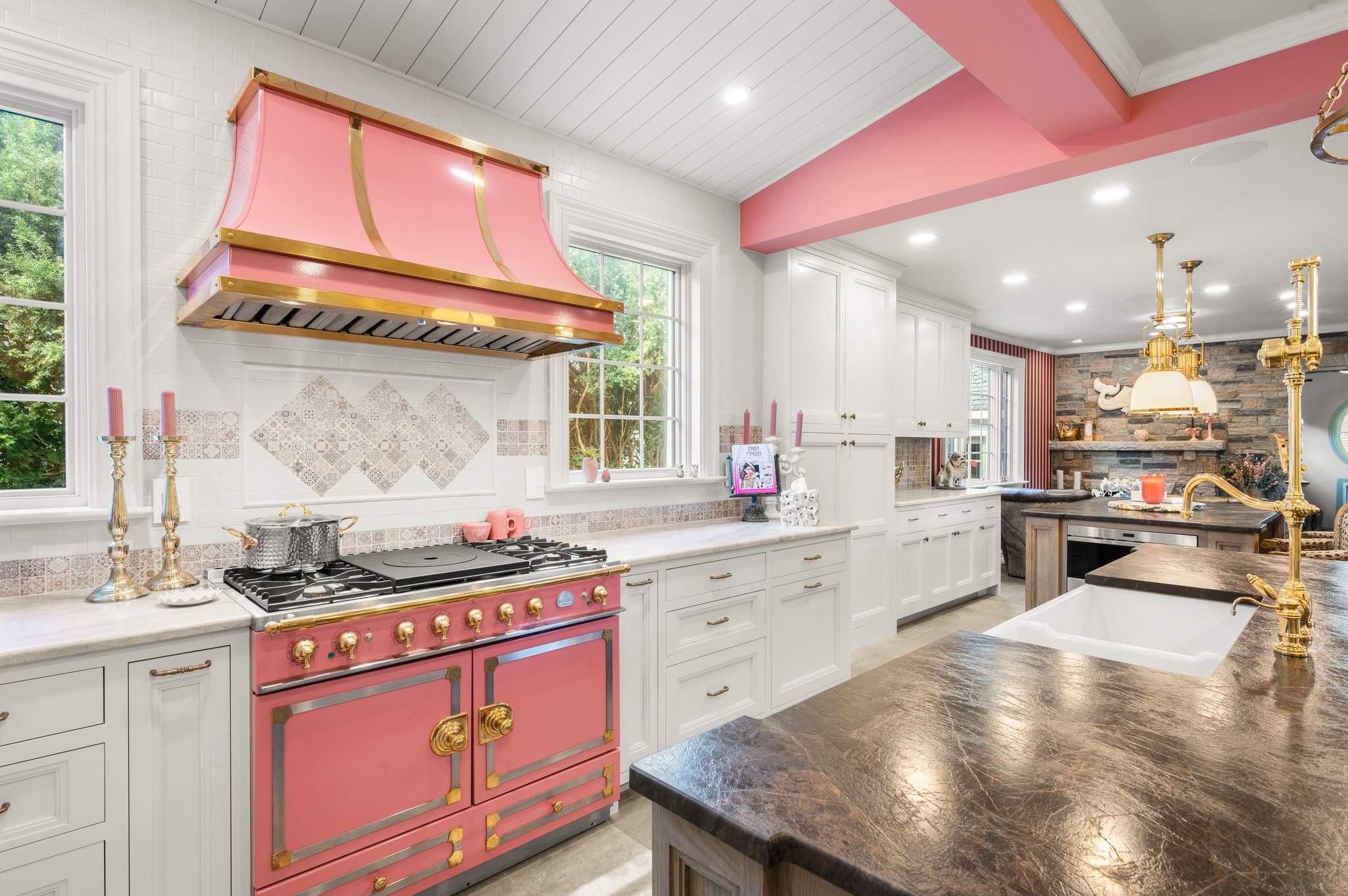 Pretty in Pink Kitchen Before & After