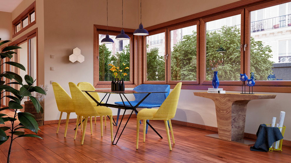 Design ideas for a dining room in Los Angeles.