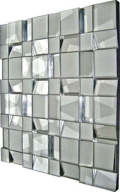 Quartz Glass 40" Oversized Square Wall Mirror