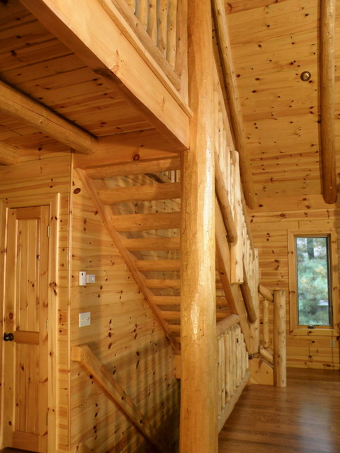 Tongue And Groove Paneling On The Ceiling And Knotty Pine Paneling
