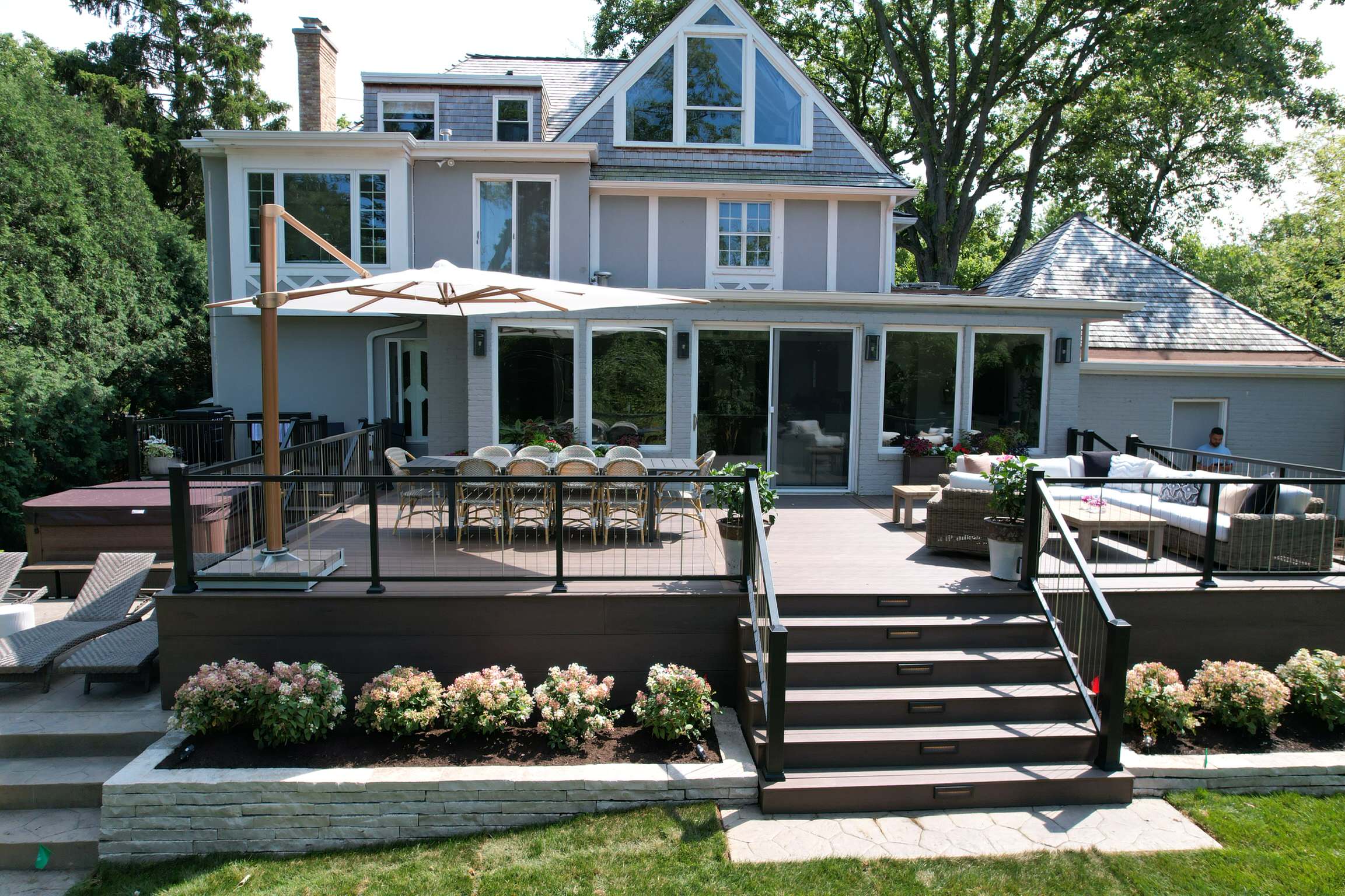 Highland Park yard deck.