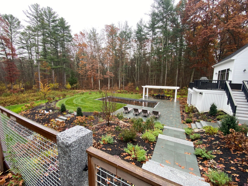 Groton MA Backyard Poolscape