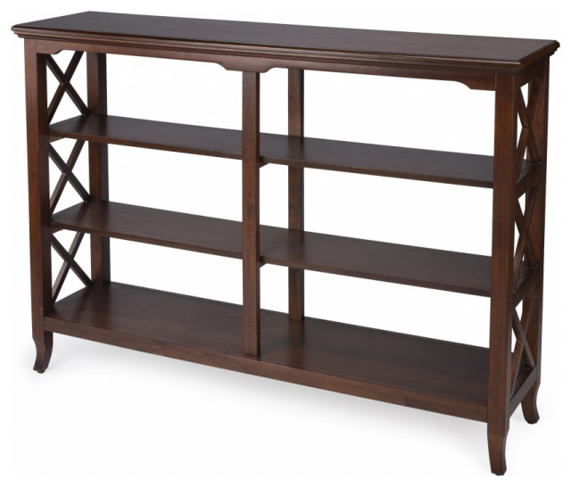 Brown Bookcase Transitional Bookcases by UStradeENT LLC Houzz