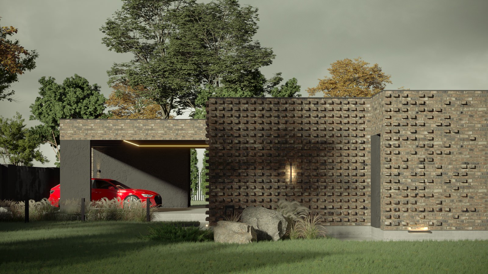 Экстерьер, Архитектура частного дома 240 м2.