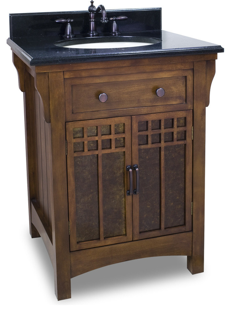 Jeffrey Alexander 27 Westcott Wright Single Sink Vanity Set Craftsman Bathroom Vanities And Consoles By New York Hardware Online Westcott Wright Single Sink Vanity Set