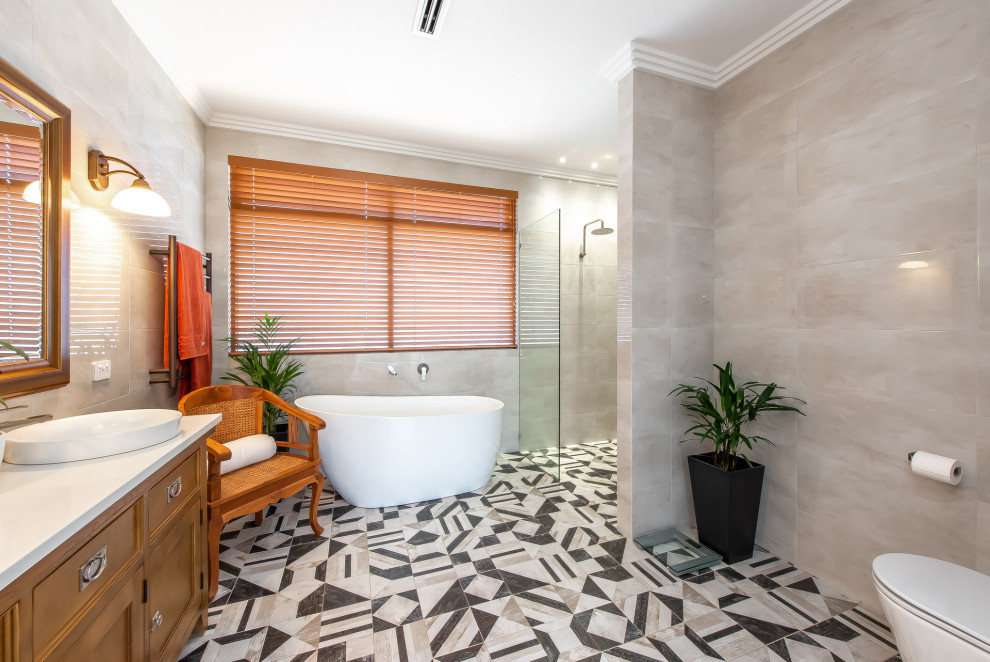 Inspiration for a mediterranean bathroom in Perth.