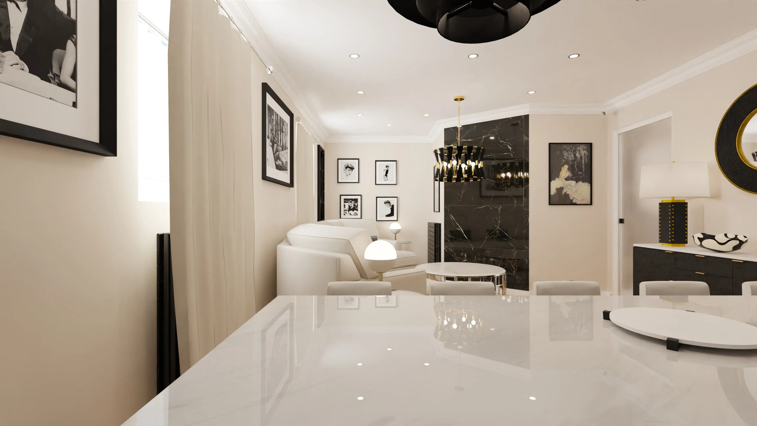 Rénovation complète, réunification de plusieurs appartements d'un petit immeuble