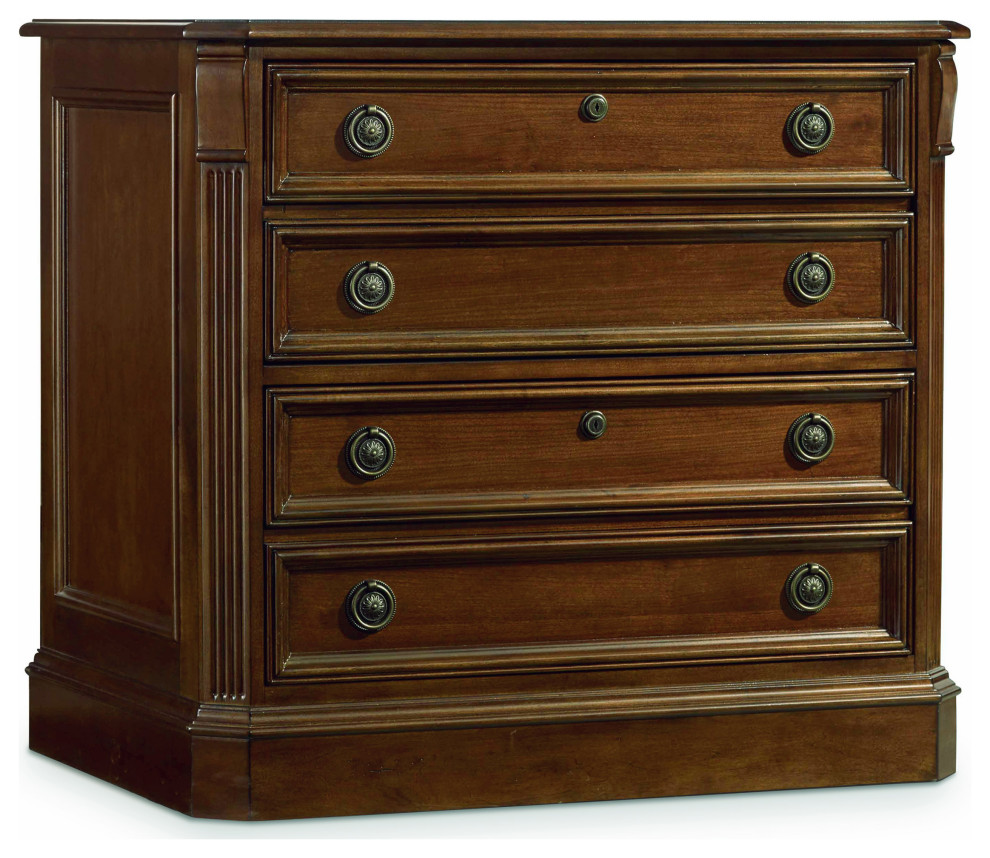 Hooker Furniture Brookhaven 2 Drawer Lateral File in Cherry