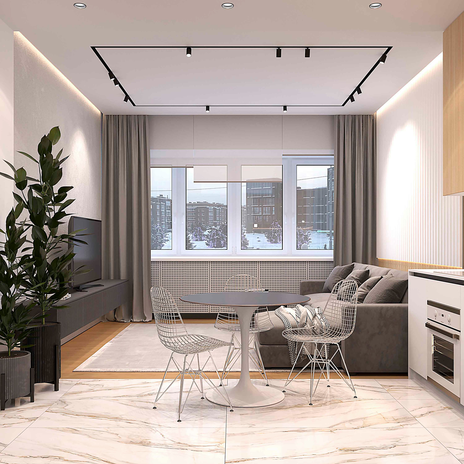 Кухня-гостиная