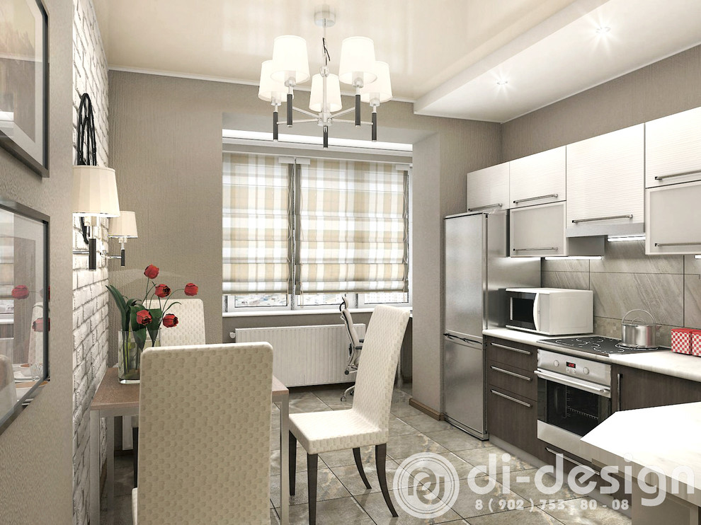 Кухня, объединенная с лоджией