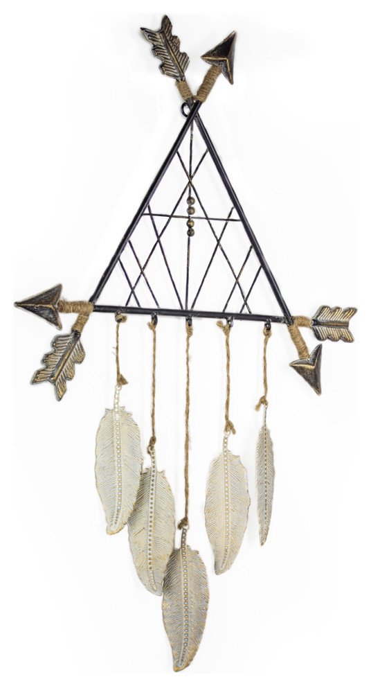 Metal Arrow Tee Pee Dreamcatcher Southwestern Metal