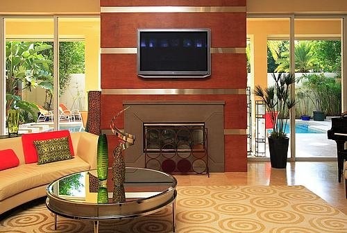 Inspiration for a contemporary family room in Orlando.