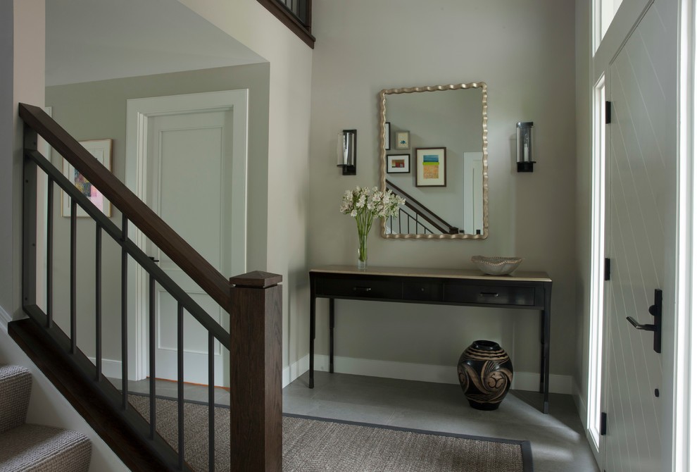 Entryway - transitional entryway idea in Baltimore