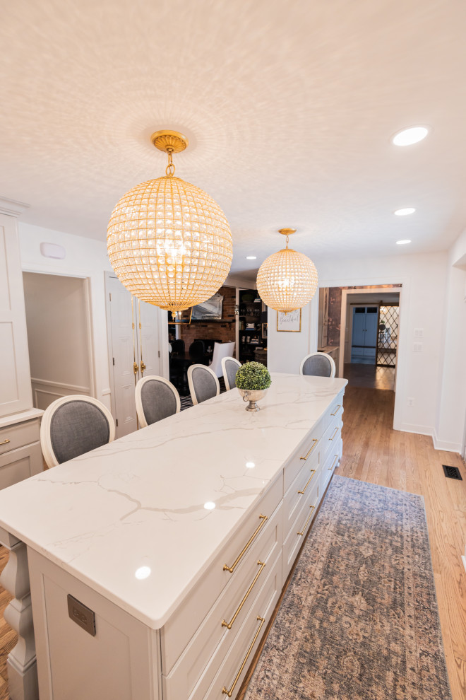 Example of a huge transitional home design design in Baltimore