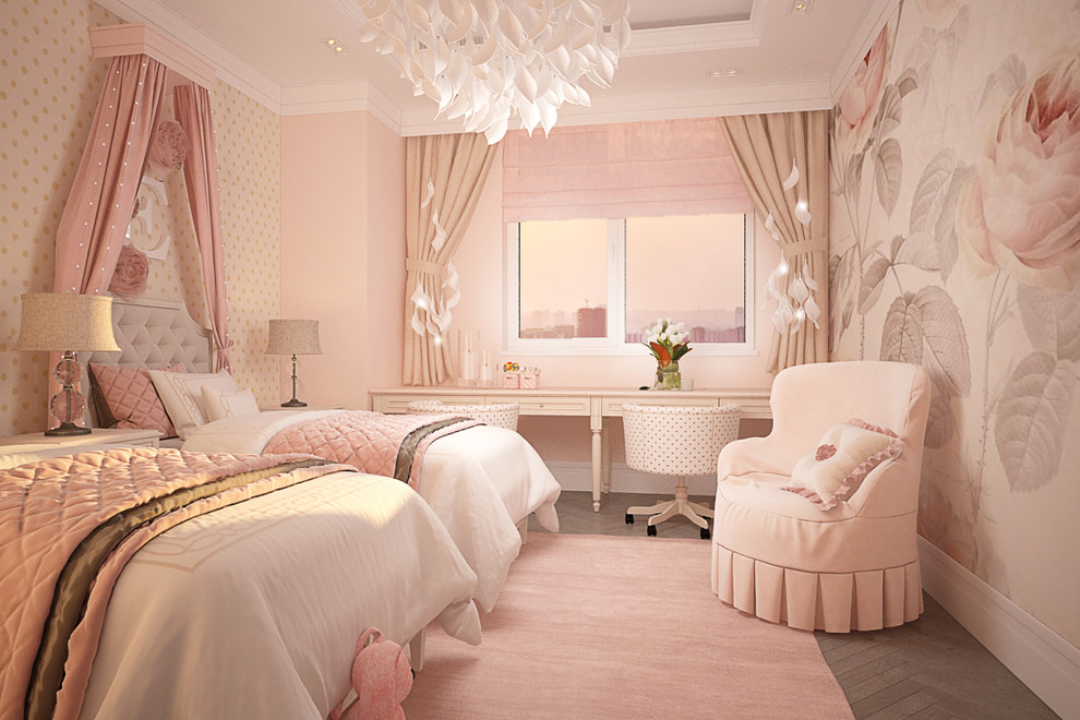 Нежная детская в розовых тонах