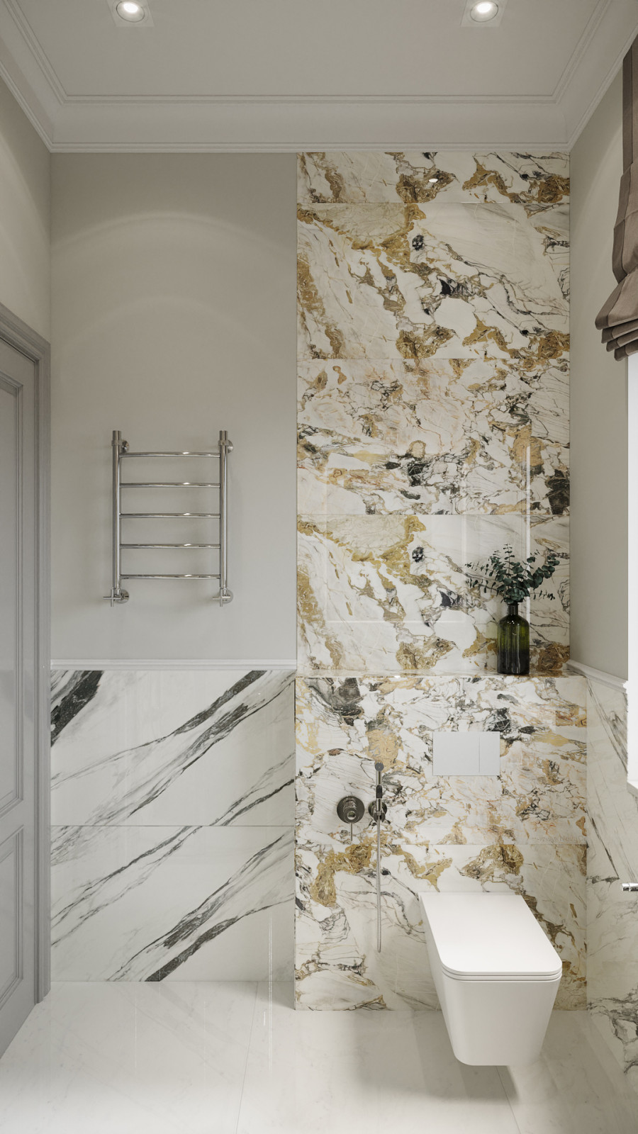 Дом  с яркими акцентами 120м