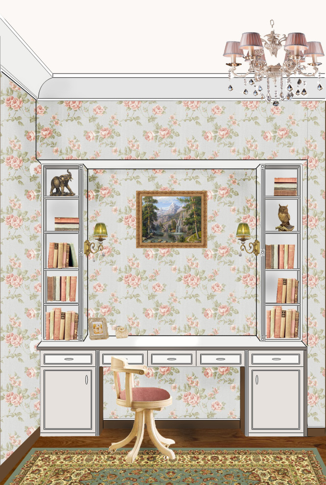 Эскизы интерьеров для коттеджа в Парк Вилл