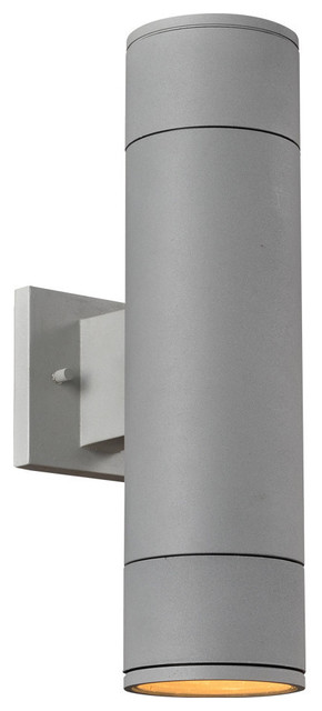 PLC 2 Light Outdoor Wall Fixture Troll-II Collection 8034/CFL AL