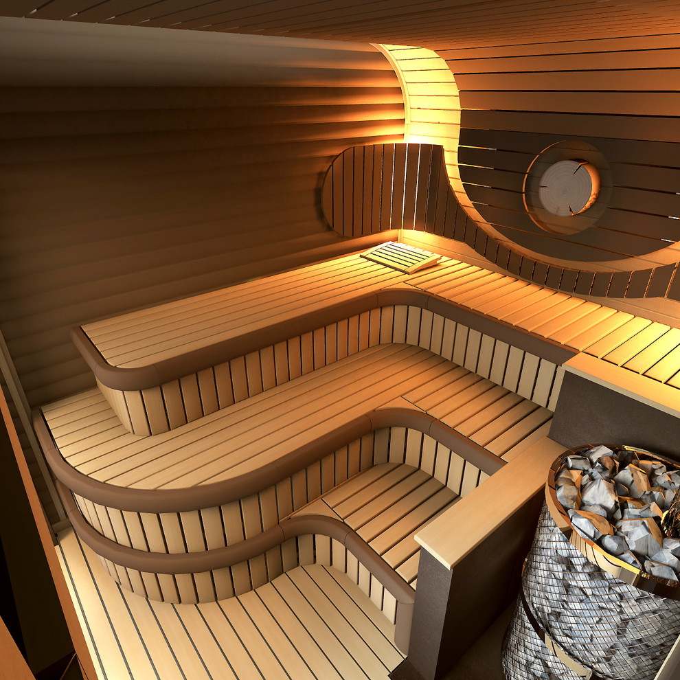 SPA зона с бассейном в частном доме под Харьковом.