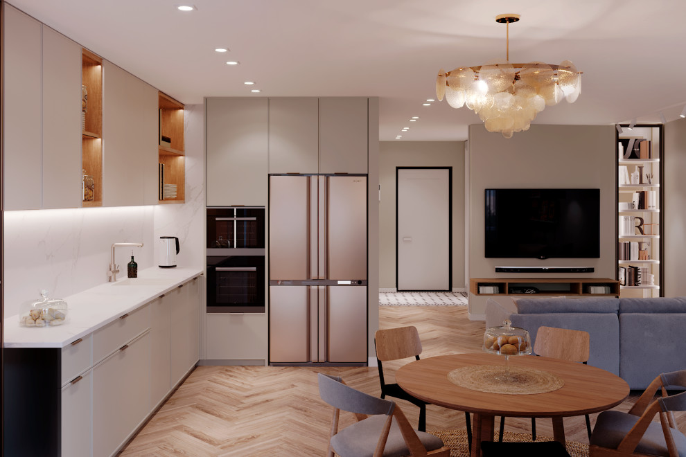 Квартира в мягких оттенках