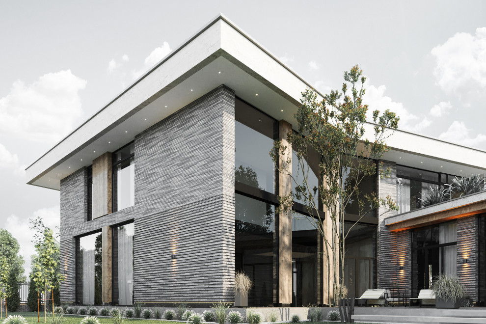 Архитектурный проект коттеджа 600м в КП Президент