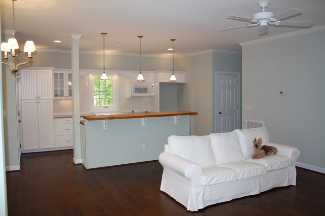 Mayo Lake Cottage Living Room Beadboard Kitchen Ikea White